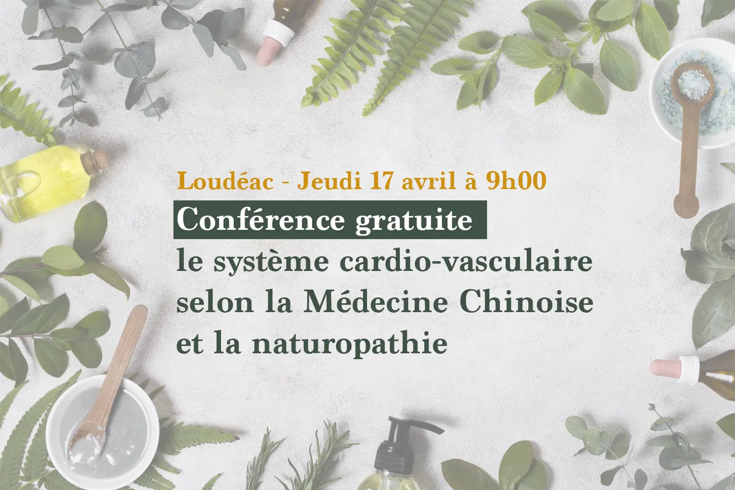 conférence le système cardio vasculaire selon la MTC et la naturopathie loudéac